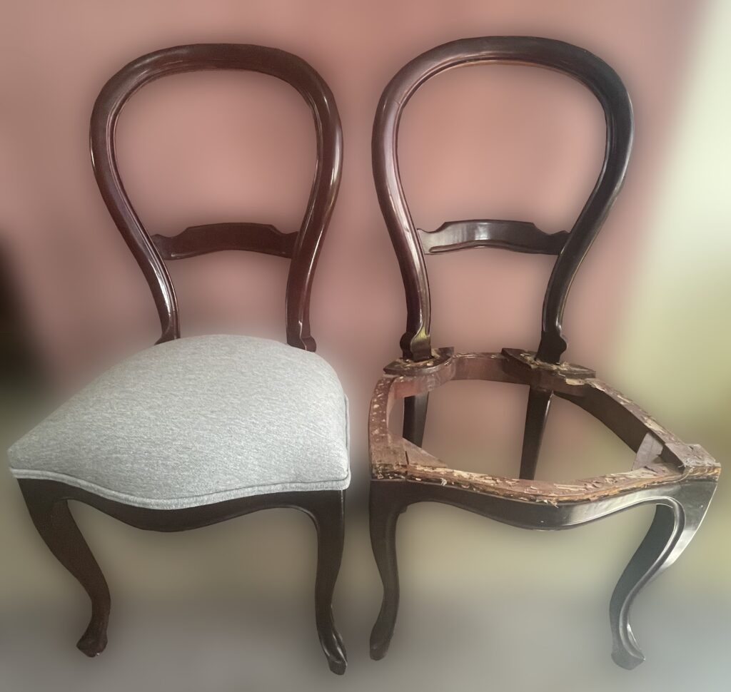 silla antes y despues